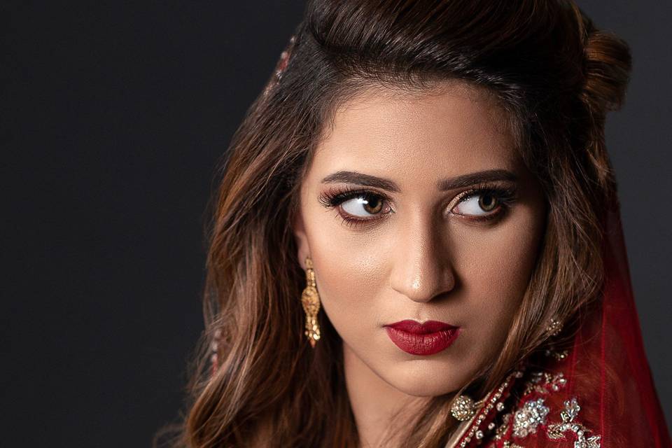 Pakistani bridal beauty shoot