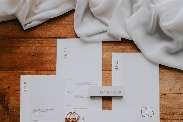 B&B wedding invitations
