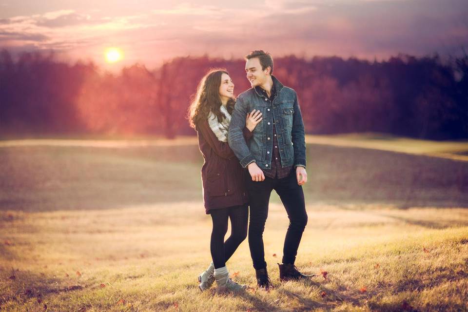 Sunset couple shoot