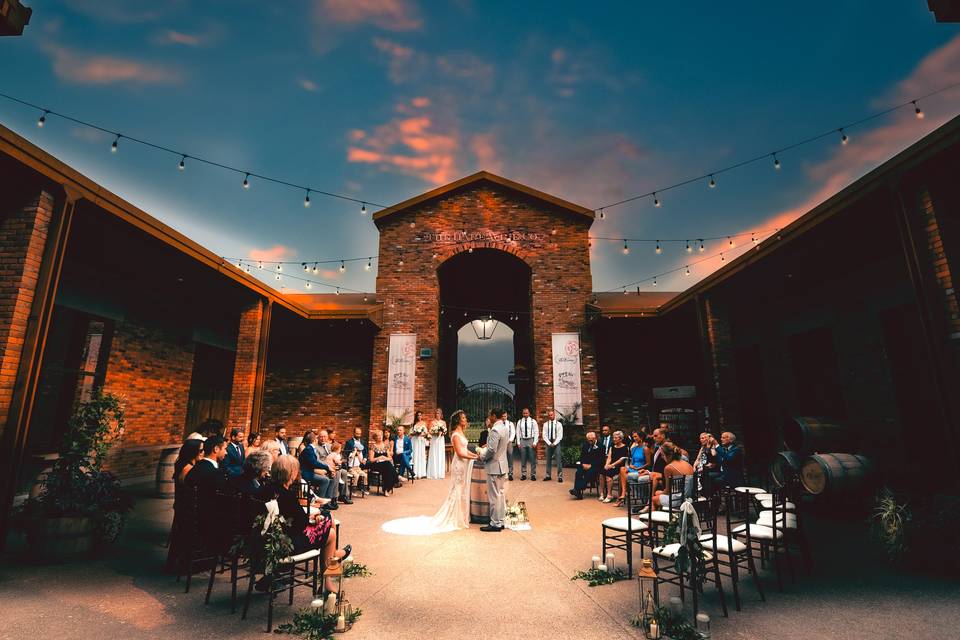 Ceremony in Courtyard