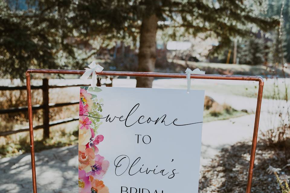 Pink and Orange Bridal Shower