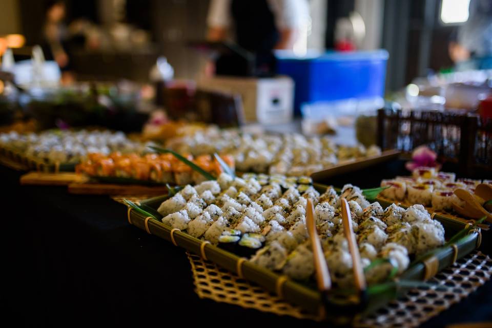 Wedding Food Station Setup