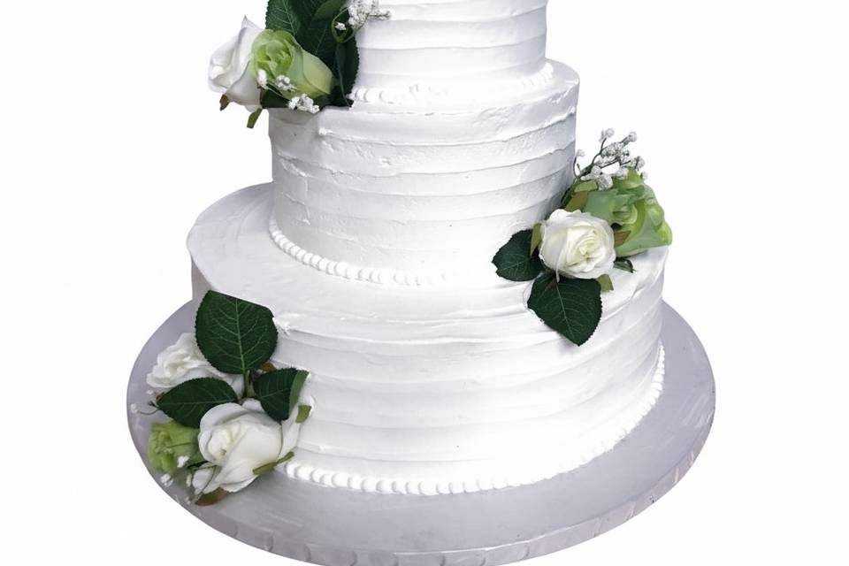 Rustic 3 tier cake
