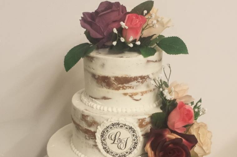 Semi-naked monogram wedding ca