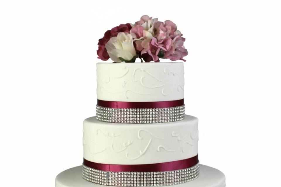 Simply 3 tier wedding cake