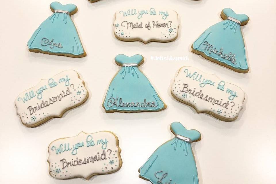 Bridal Party Cookies