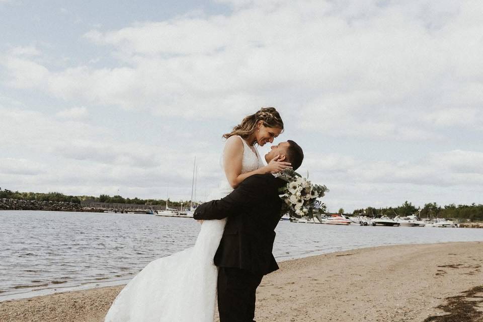 Beach september wedding
