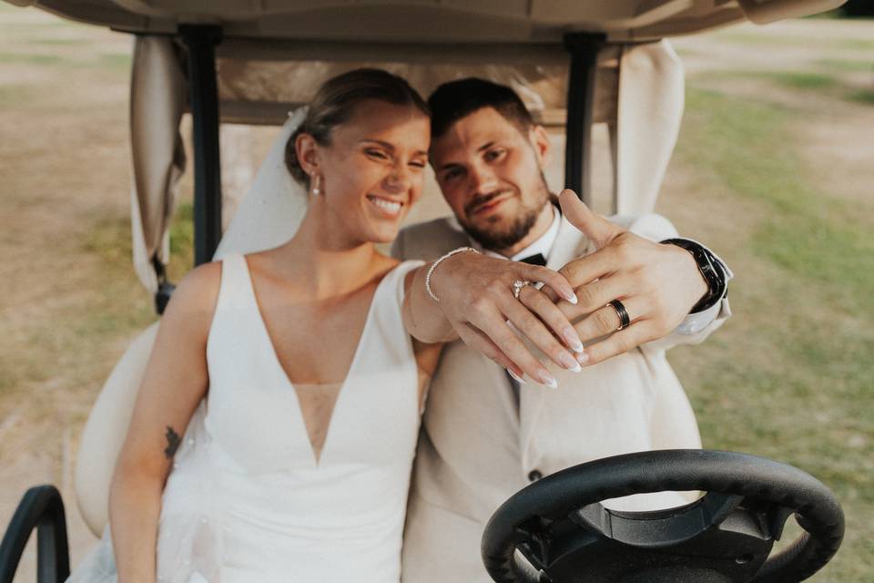 Showing off the bling