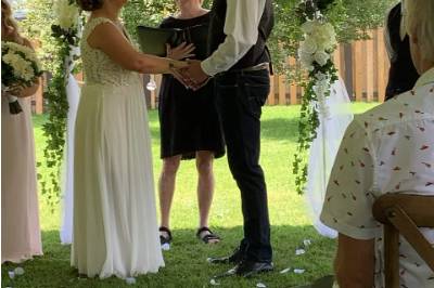 Performing a wedding ceremony