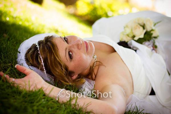 Bride in the grass