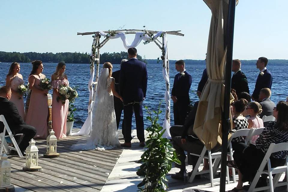 Lake wedding