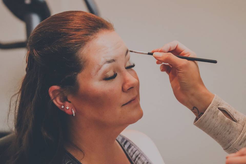 Bridal makeup -photo by Kate F