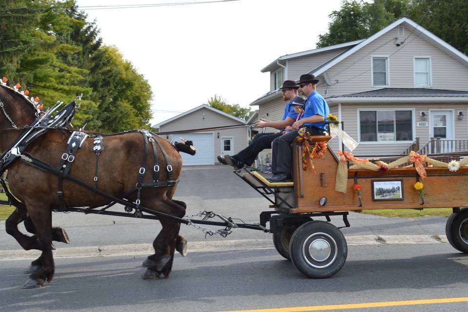 Wagon for the groom