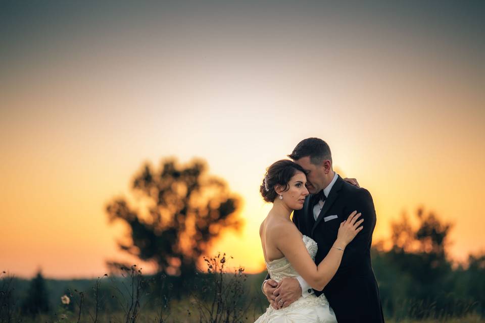 Fall Wedding @ golden hour