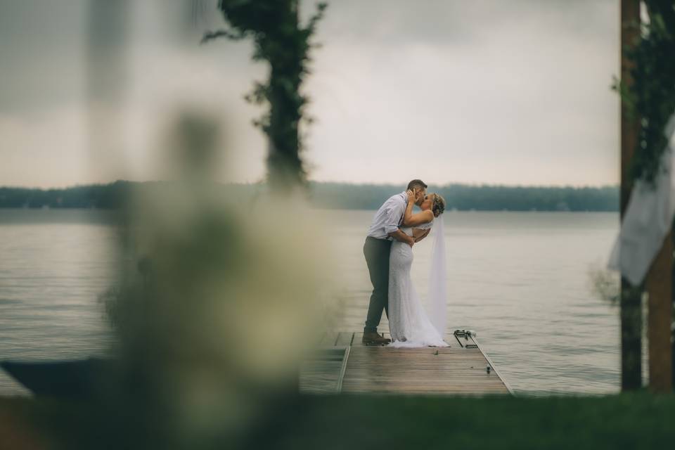 Lake side wedding