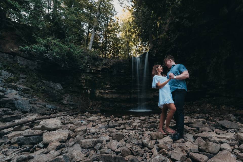 Waterfall engagement shoot