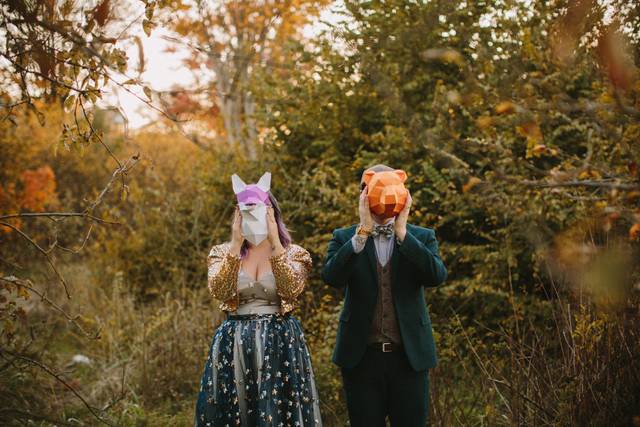 Offbeat Bride and Groom