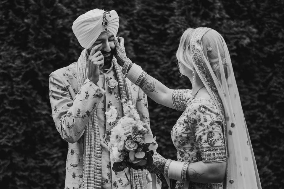 Sikh Wedding First Look