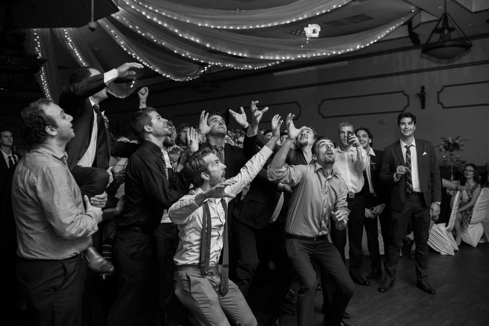 Garter Toss Candid