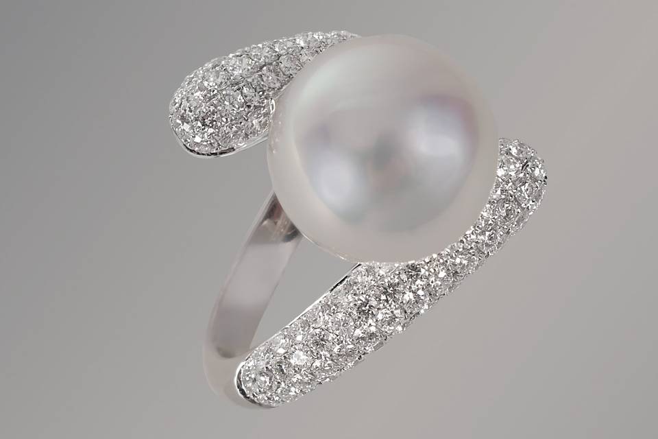 Pearl & Diamond Ring