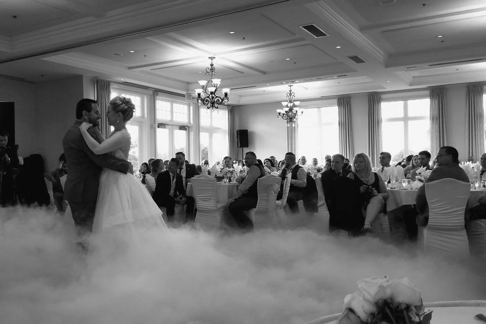 First dance dry ice