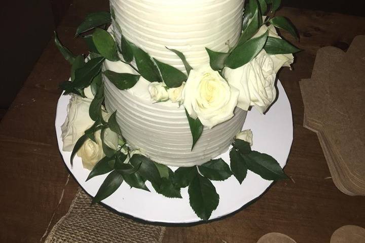 Buttercream Fresh Flower Cake