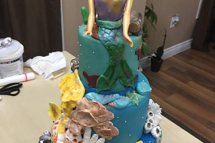 Under the Sea fondant Cake