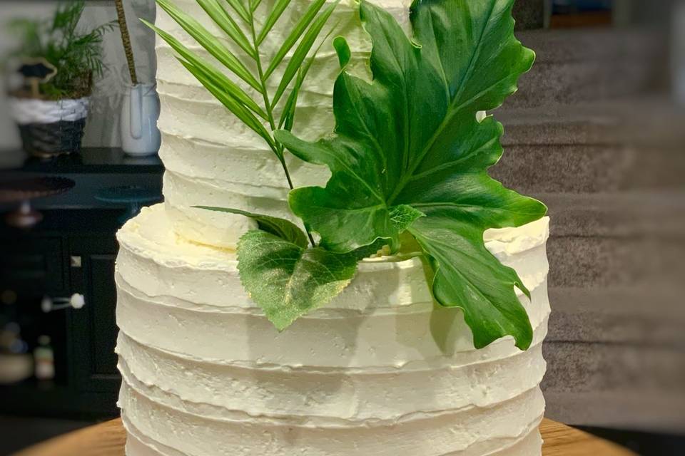 Greenery Wedding Cake