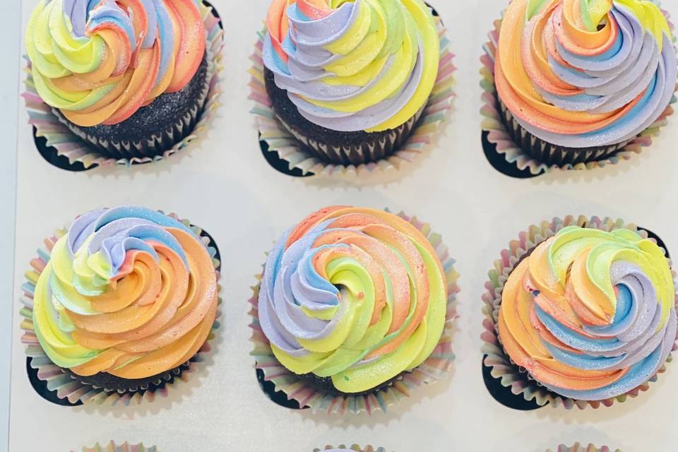 Rainbow Cupcake