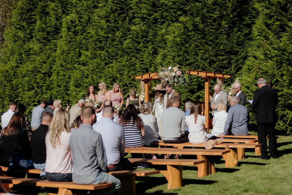 Outdoor ceremony