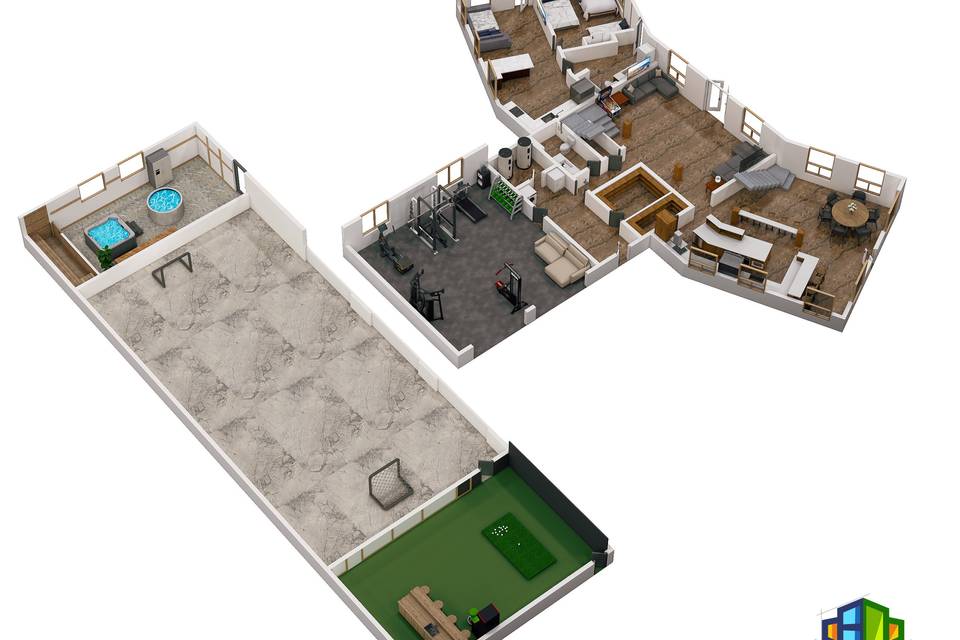 Lower floor plan