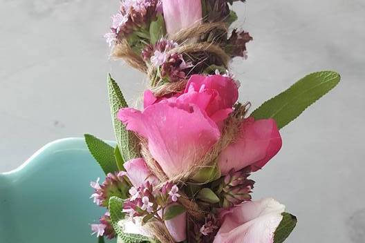 Fresh Flower and Sage Sticks