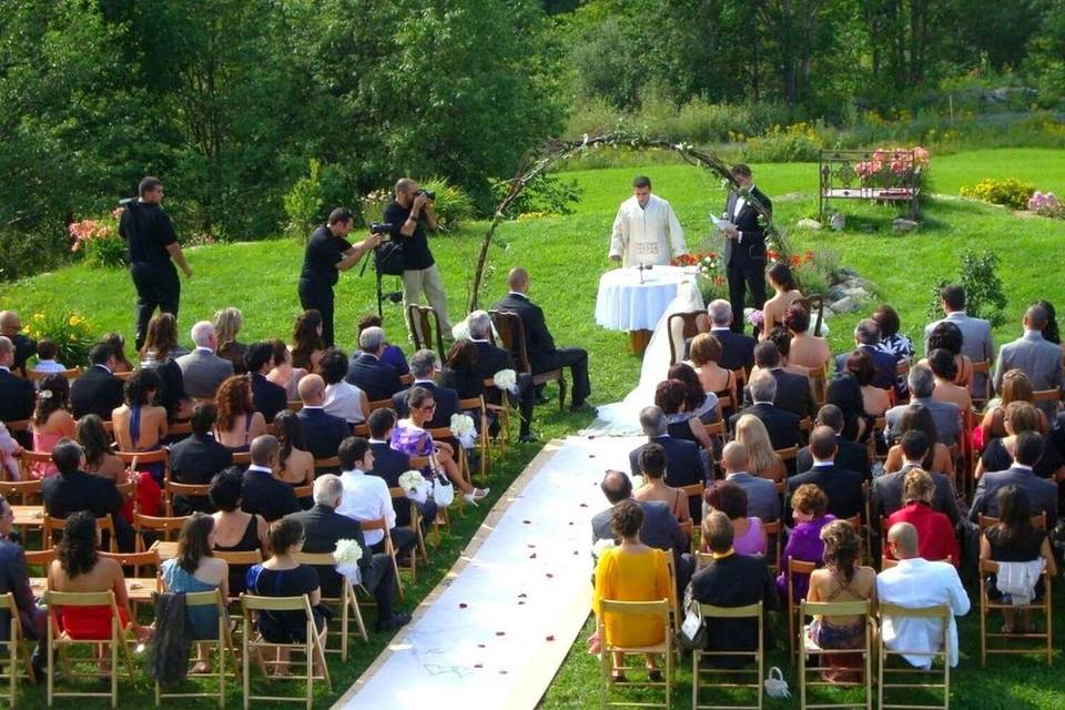 Ceremony in our garden