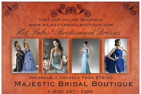 Majestic bridal store boutique