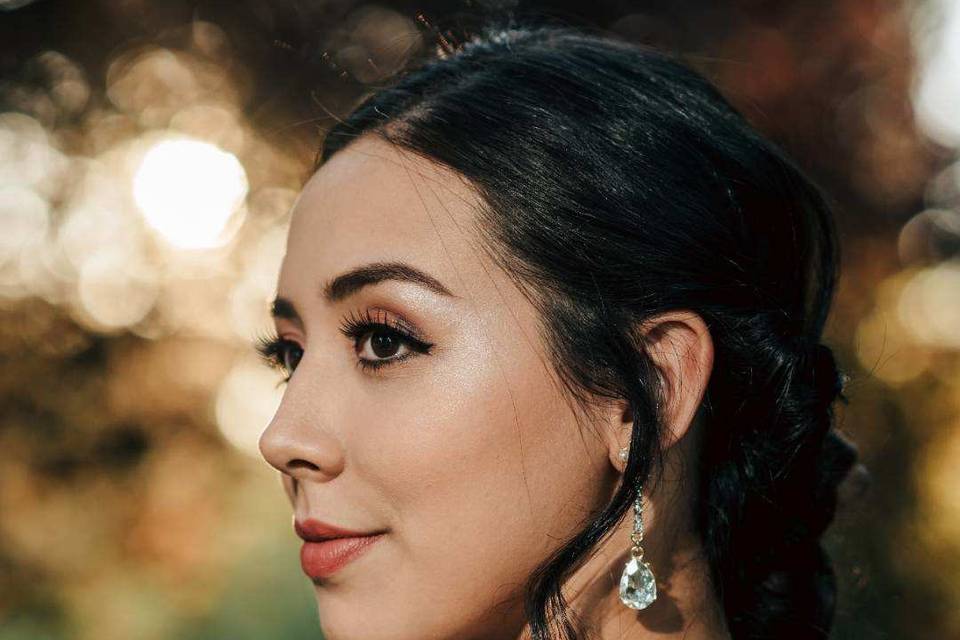 Bridal hair and makeup by Ora