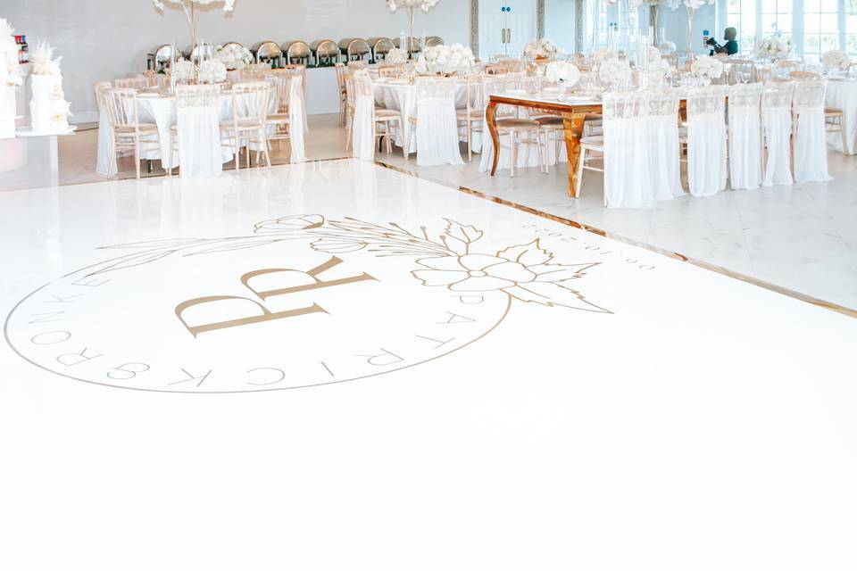 Elegant Floor Design W/ Logo