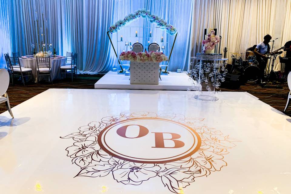 Elegant Floor Design W/ Logo