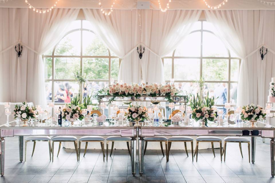 Head Table + Bridal Party