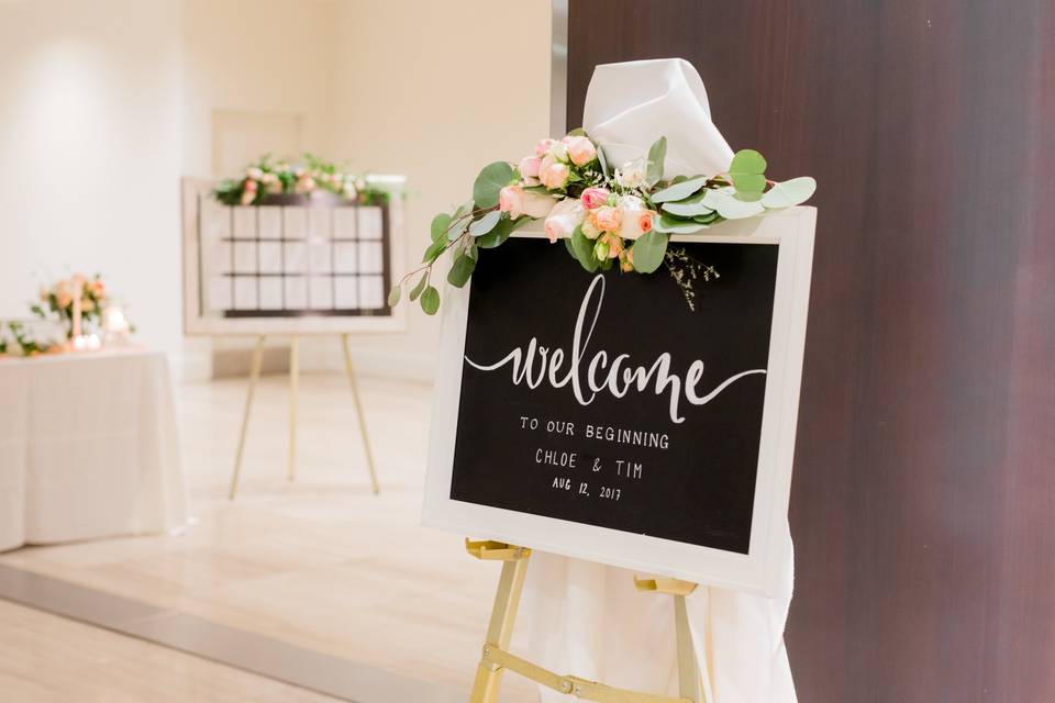 Welcome board