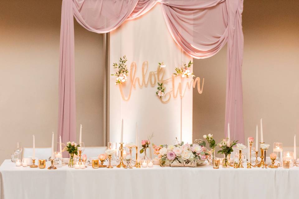 Head table decor