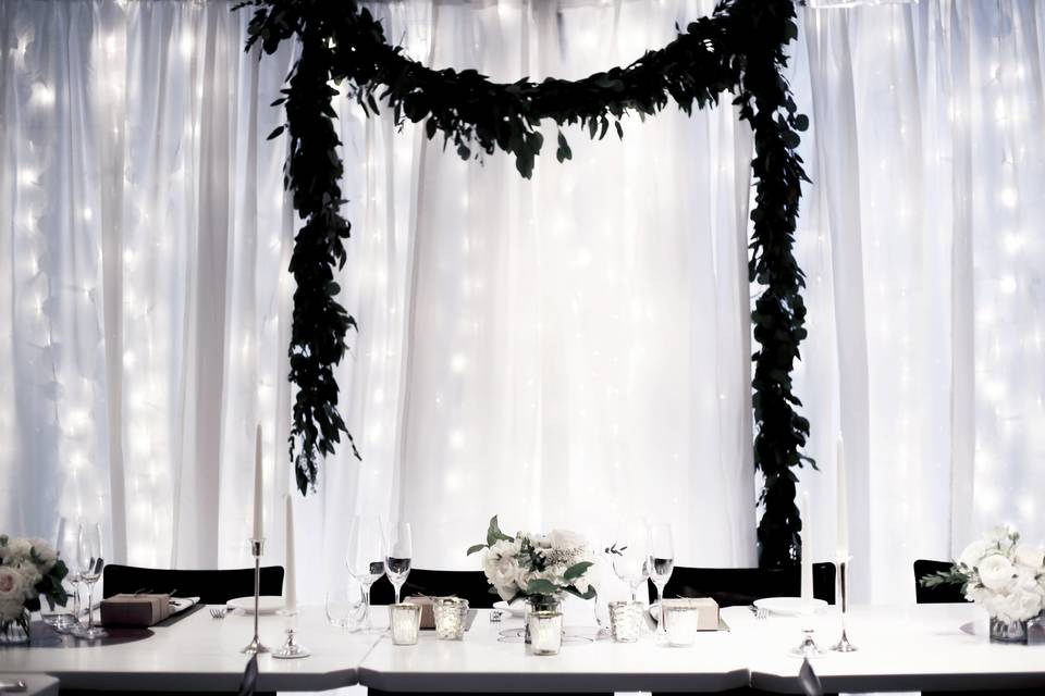 Reception decor