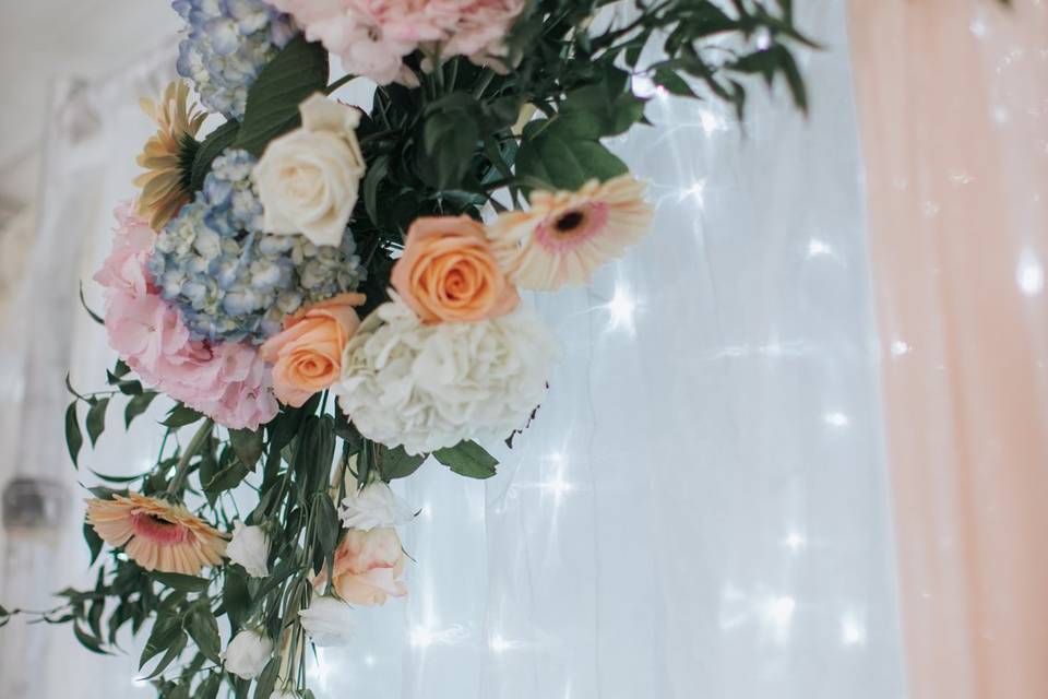 Floral backdrop