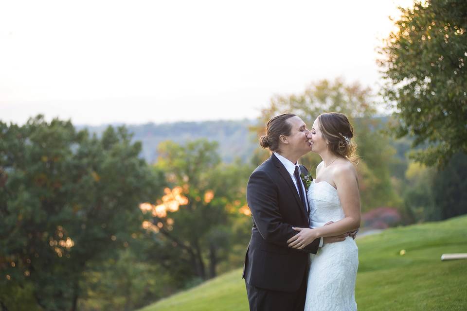 Sunset Wedding Photo