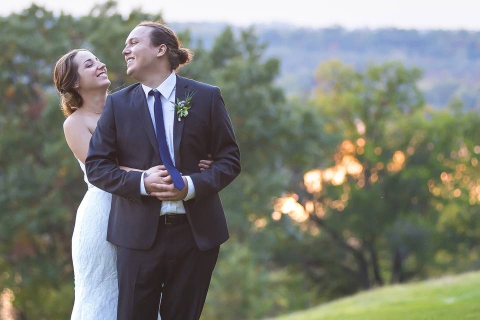 Sunset Wedding Photo