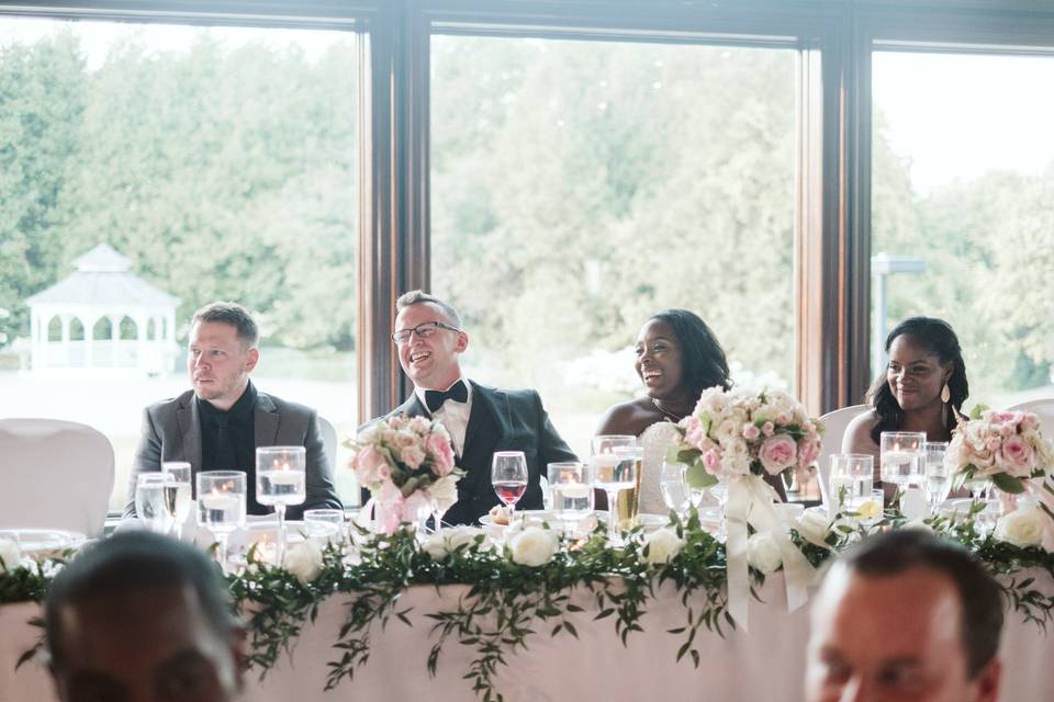 Upper Ballroom Head Table