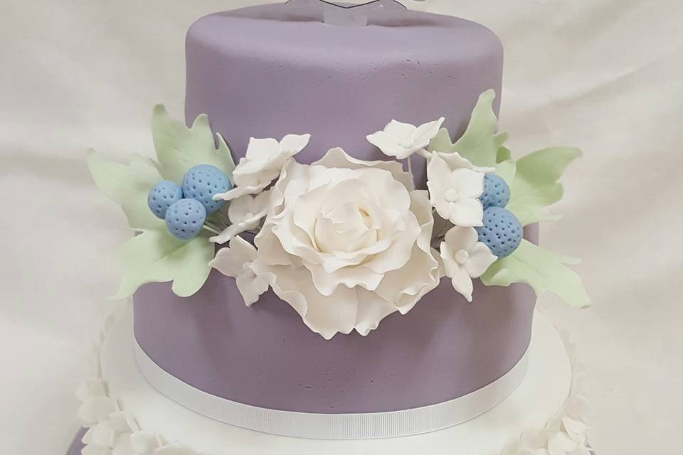 Grey wedding cake