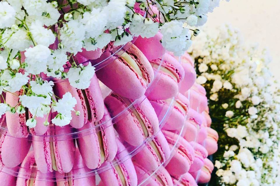 Wedding Cake Macaron Tower