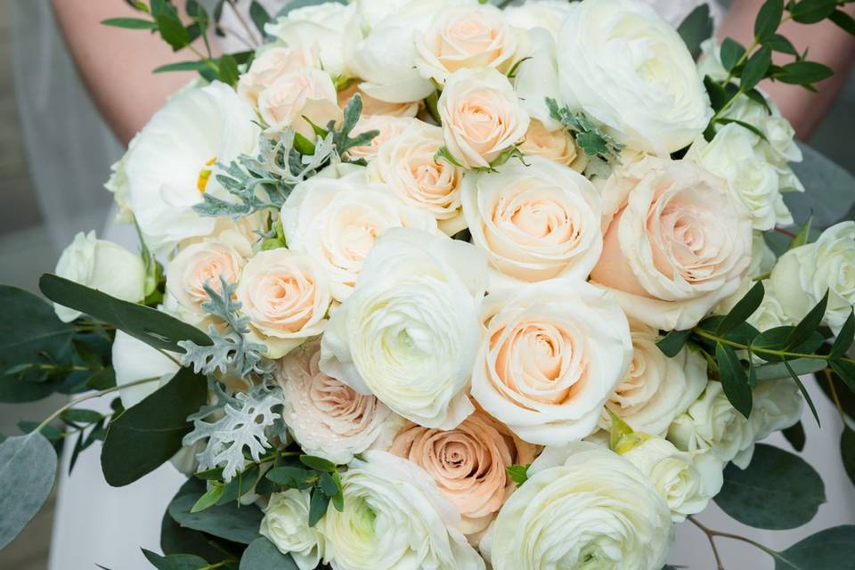 Spring bridal bouquet