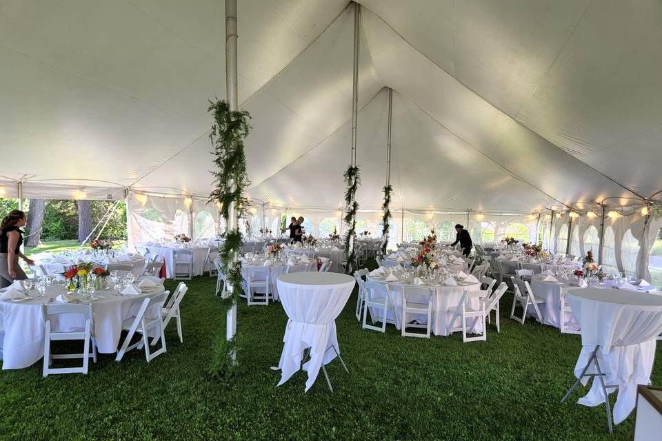 Reception in the Tent