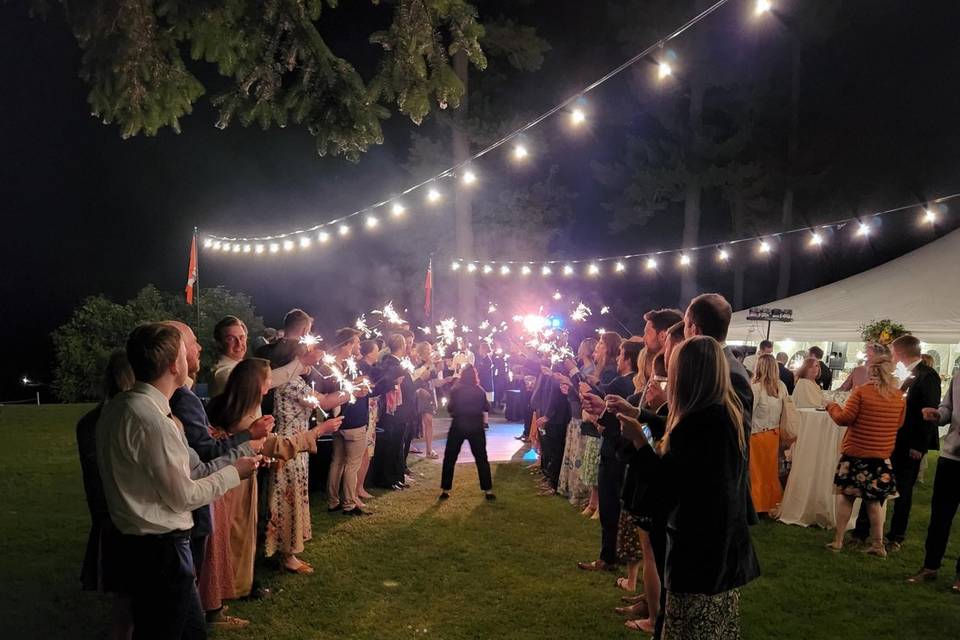 Reception in the Tent